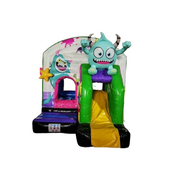 Springkussen vrolijk monster